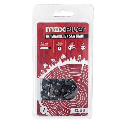 Цепь пильная MAXPILER MXS-1,3-52-3/8 в блистере