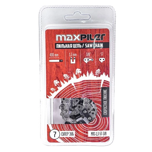 Цепь пильная PIT MAXPILER MXS-1,3-57-3/8 Супер в блистере